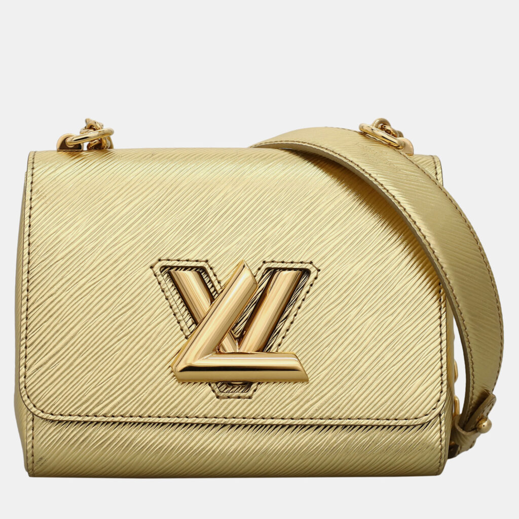 Louis Vuitton Twist PM Gold Epi Leather Shoulder Bag Louis Vuitton Twist PM Gold Epi Leather Shoulder Bag