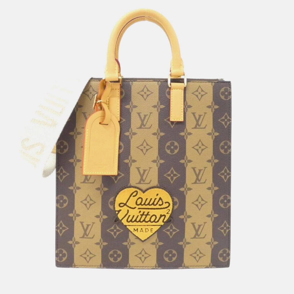 Louis Vuitton Sac Plat Monogram Stripe Canvas Messenger Bag Louis Vuitton Sac Plat Monogram Stripe Canvas Messenger Bag