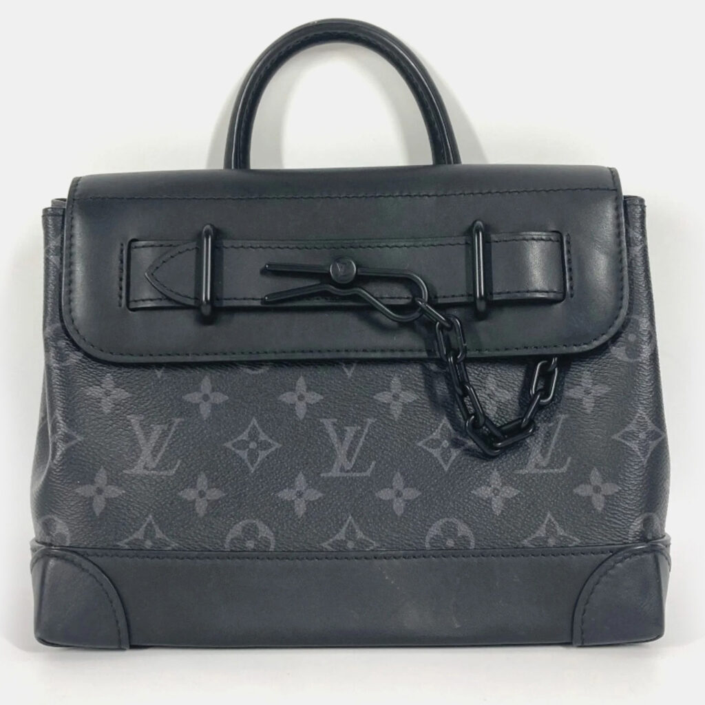 Louis Vuitton Steamer PM Black Monogram Eclipse Canvas Crossbody Bag Louis Vuitton Steamer PM Black Monogram Eclipse Canvas Crossbody Bag