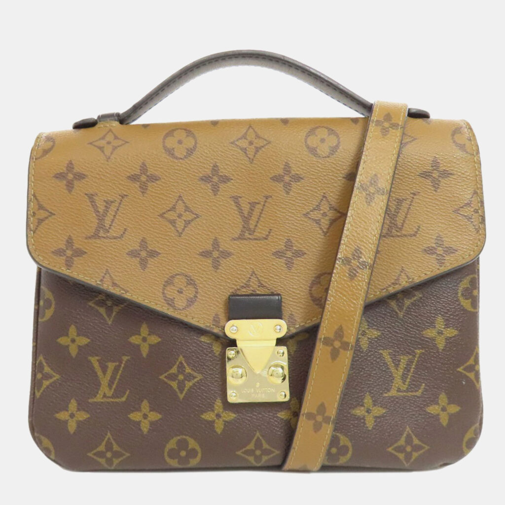 Louis Vuitton Pochette Metis Brown Monogram Reverse Canvas Shoulder Bag Louis Vuitton Pochette Metis Brown Monogram Reverse Canvas Shoulder Bag