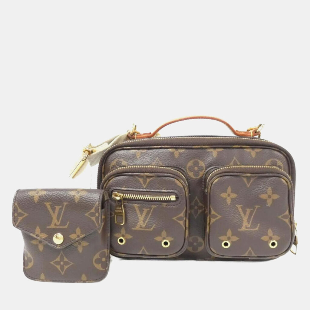 Louis Vuitton Utility Brown Monogram Canvas Crossbody Bag Louis Vuitton Utility Brown Monogram Canvas Crossbody Bag