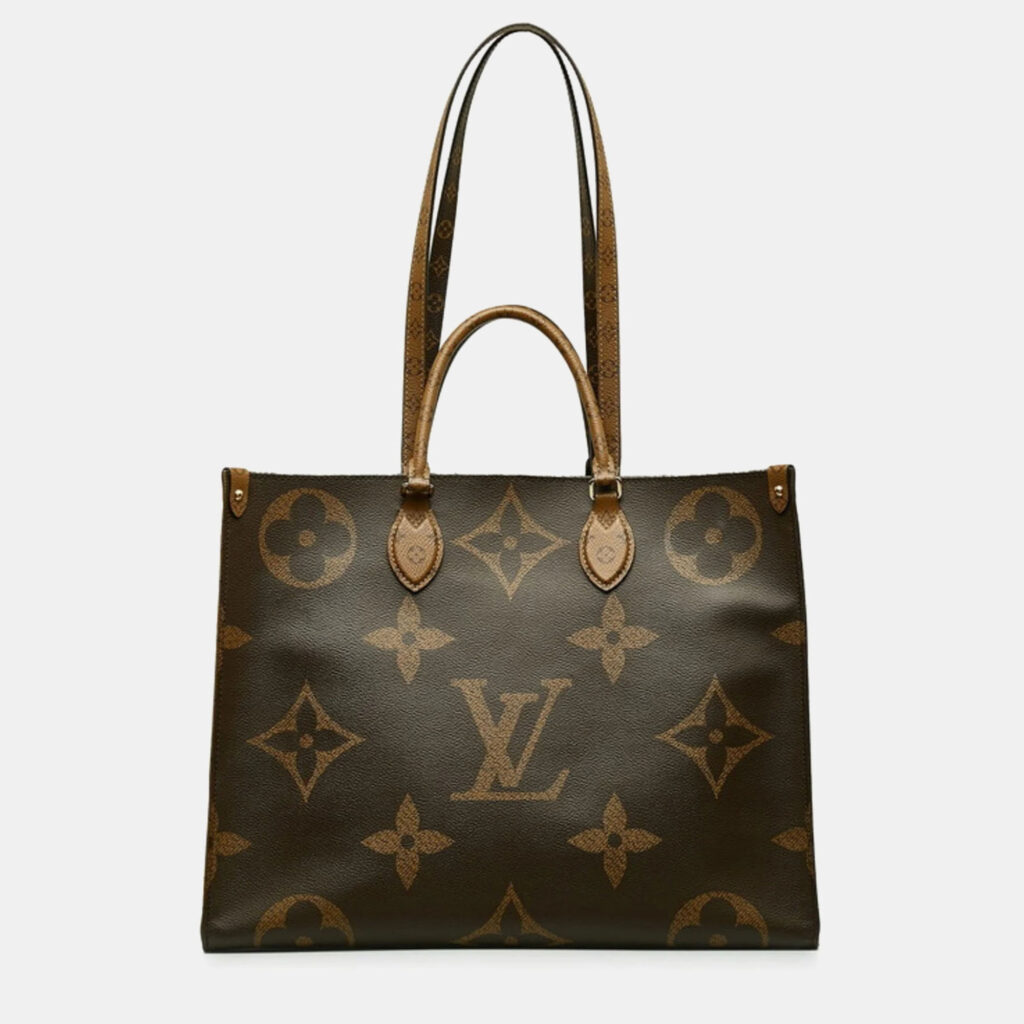 Louis Vuitton OnTheGo GM Brown Monogram Giant Reverse Handbag Louis Vuitton OnTheGo GM Brown Monogram Giant Reverse Handbag