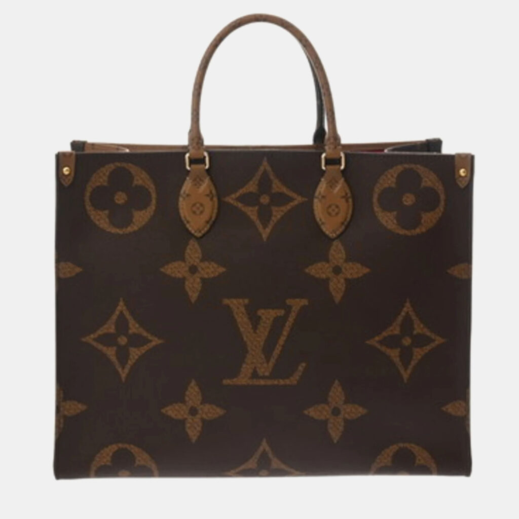 Louis Vuitton OnTheGo GM Brown Monogram Giant Reverse Canvas Handbag