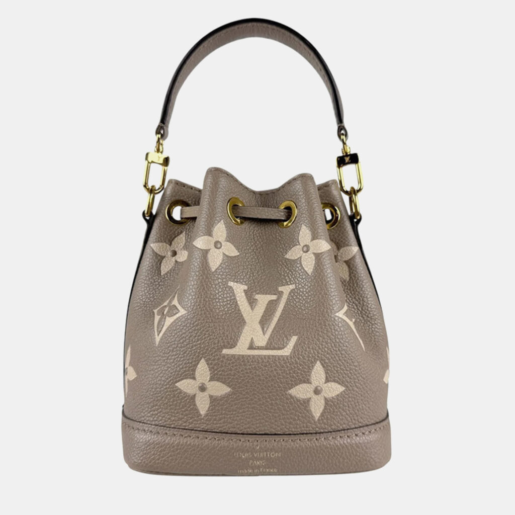Louis Vuitton Nano Noe Bicolor Monogram Empreinte Shoulder Bag Louis Vuitton Nano Noe Bicolor Monogram Empreinte Shoulder Bag