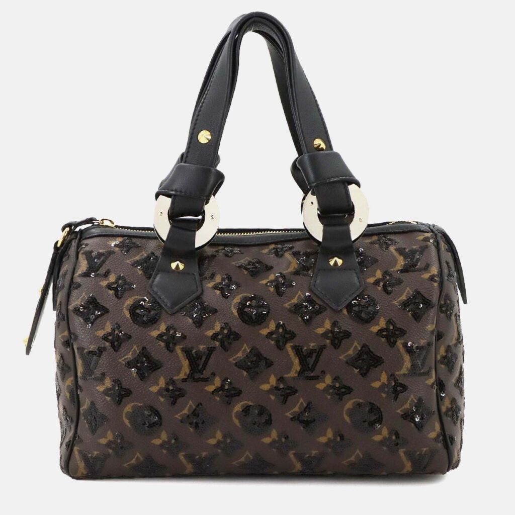 Louis Vuitton Speedy 30 Monogram Eclipse Sequins Handbag