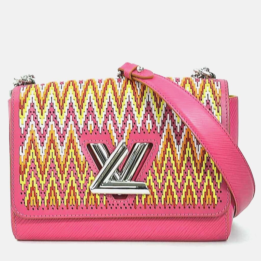 Louis Vuitton Twist MM Pink Multicolor Epi Leather Shoulder Bag