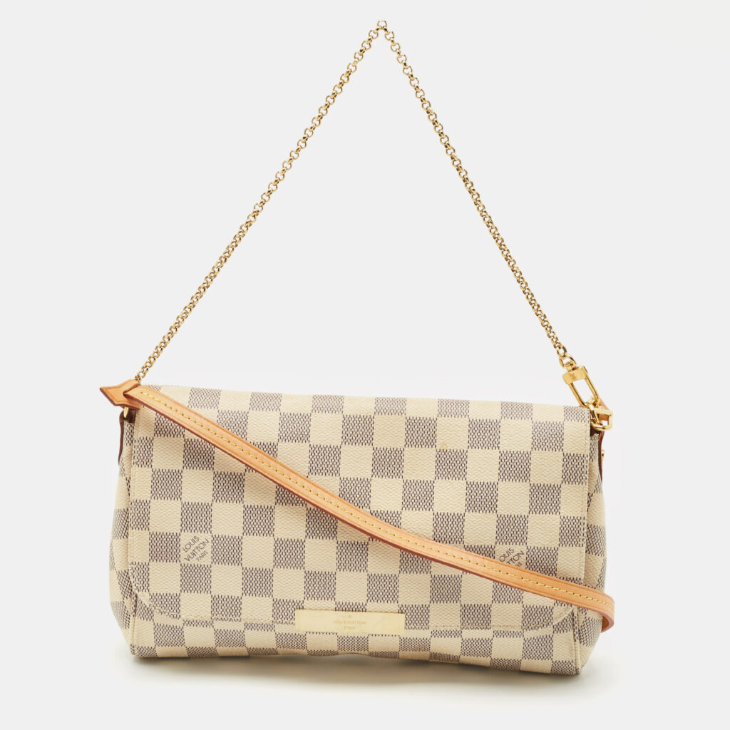 Louis Vuitton Damier Azur Canvas Favorite MM Bag Louis Vuitton Damier Azur Canvas Favorite MM Bag