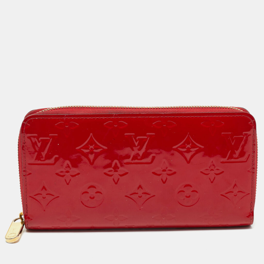Louis Vuitton Cerise Monogram Vernis Zippy Wallet