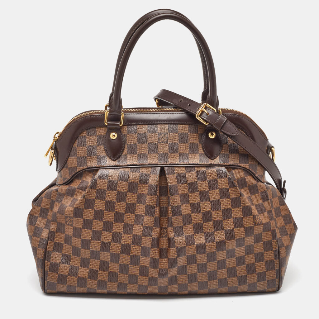 Louis Vuitton Damier Ebene Canvas Trevi GM Bag Louis Vuitton Damier Ebene Canvas Trevi GM Bag