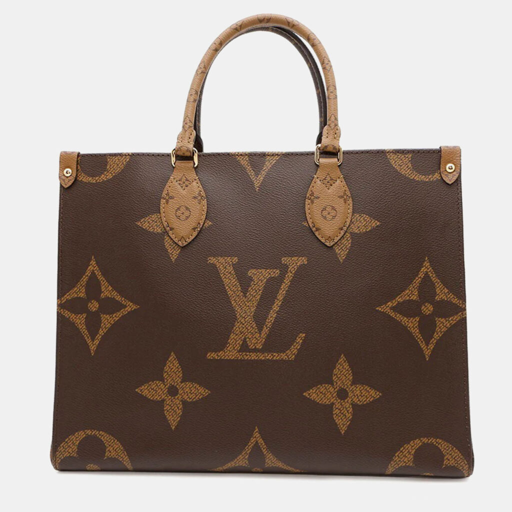 Louis Vuitton Onthego Red Monogram Monogram Reverse Canvas Monogram Giant Size Mm