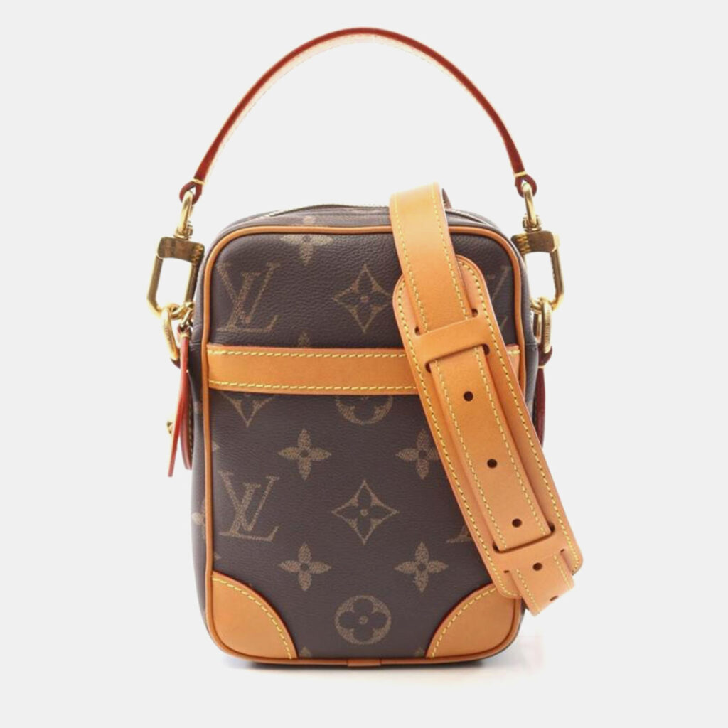 Louis Vuitton Danube Brown Monogram Canvas Crossbody Bag Louis Vuitton Danube Brown Monogram Canvas Crossbody Bag