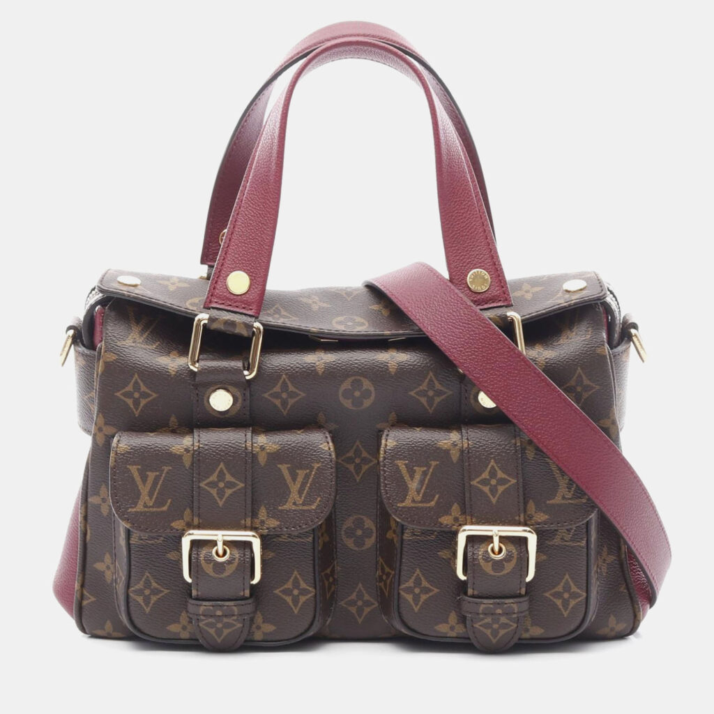 Louis Vuitton Manhattan Bordeaux Monogram Canvas Shoulder Bag