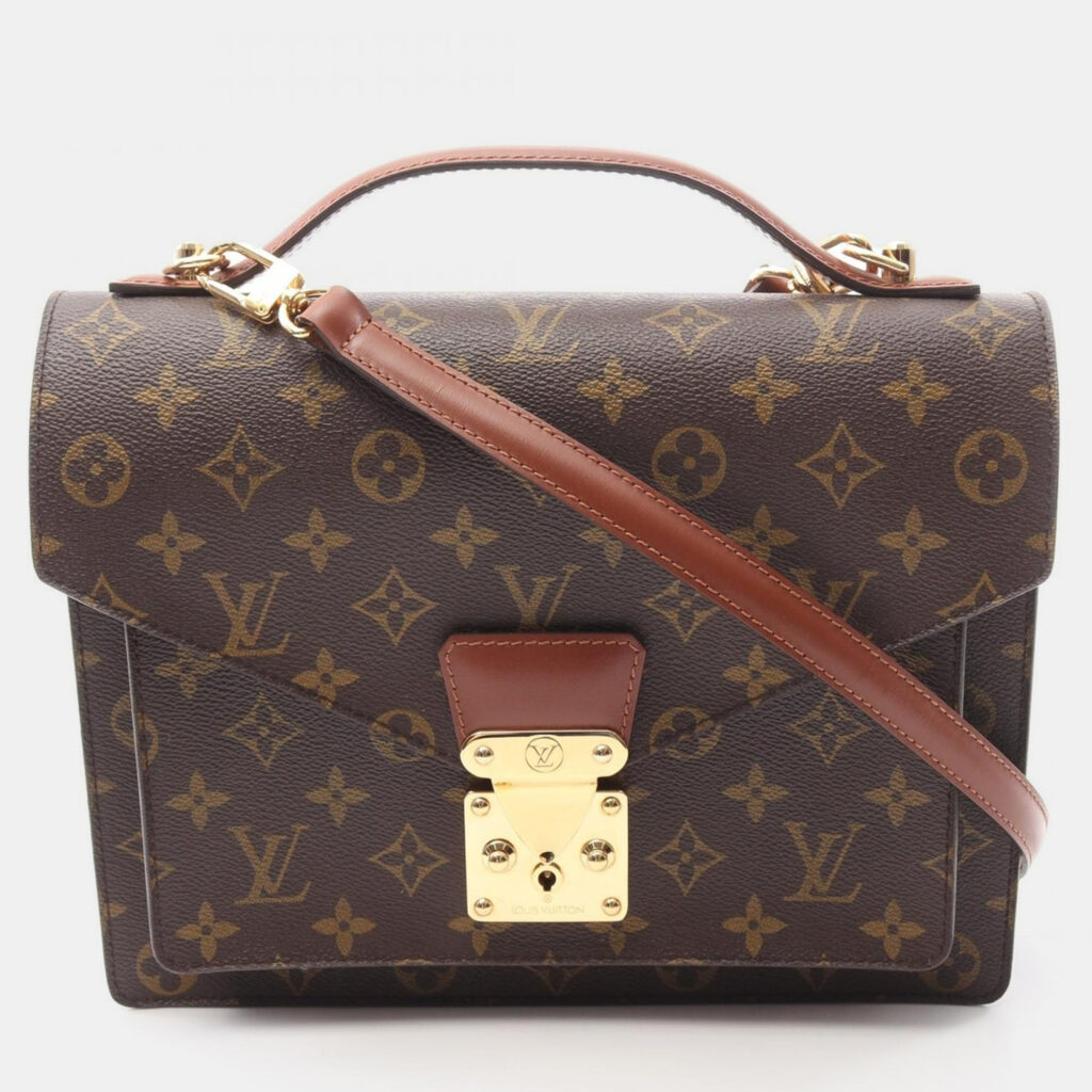 Louis Vuitton Monceau Brown Monogram Canvas Shoulder Bag Louis Vuitton Monceau Brown Monogram Canvas Shoulder Bag