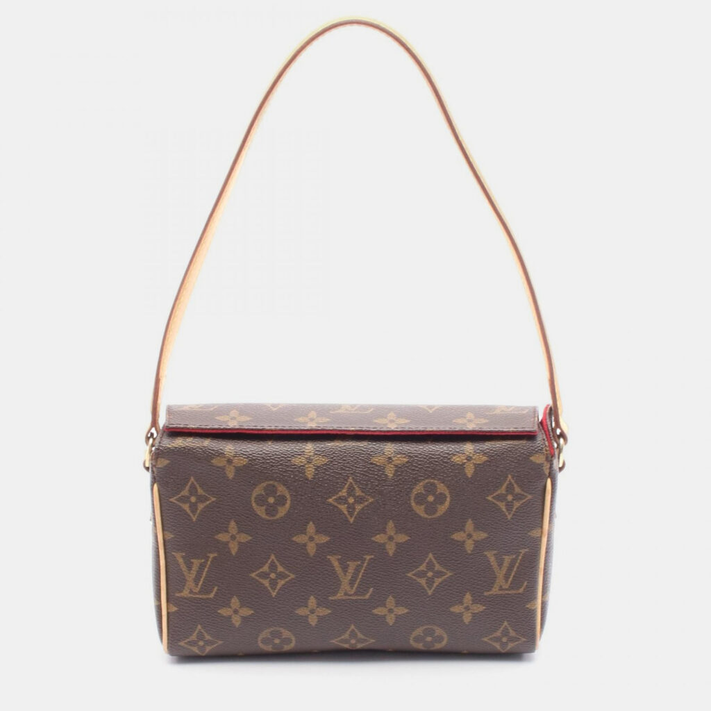 Louis Vuitton Recital Shoulder Handbag Monogram Canvas Brown Louis Vuitton Recital Shoulder Handbag Monogram Canvas Brown