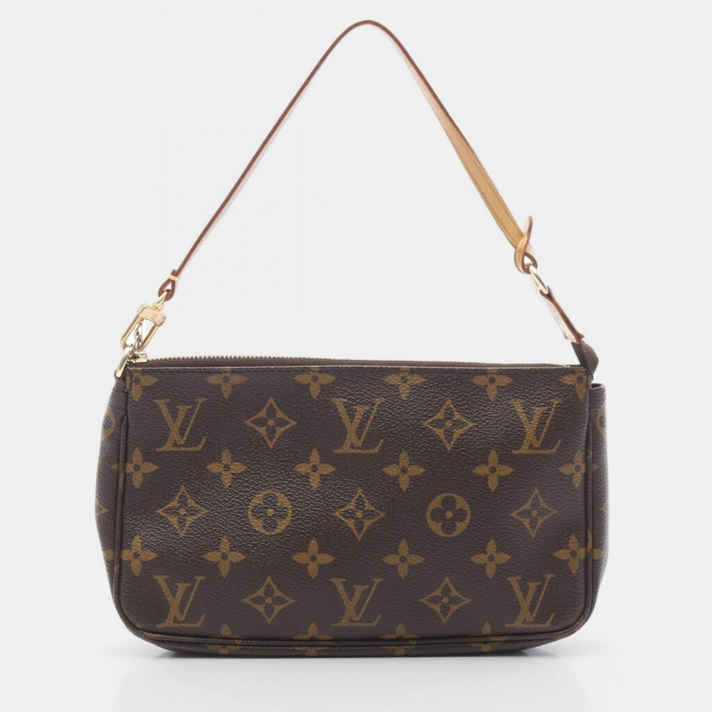 Louis Vuitton Pochette Accessoires Handbag Monogram Canvas Brown Louis Vuitton Pochette Accessoires Handbag Monogram Canvas Brown