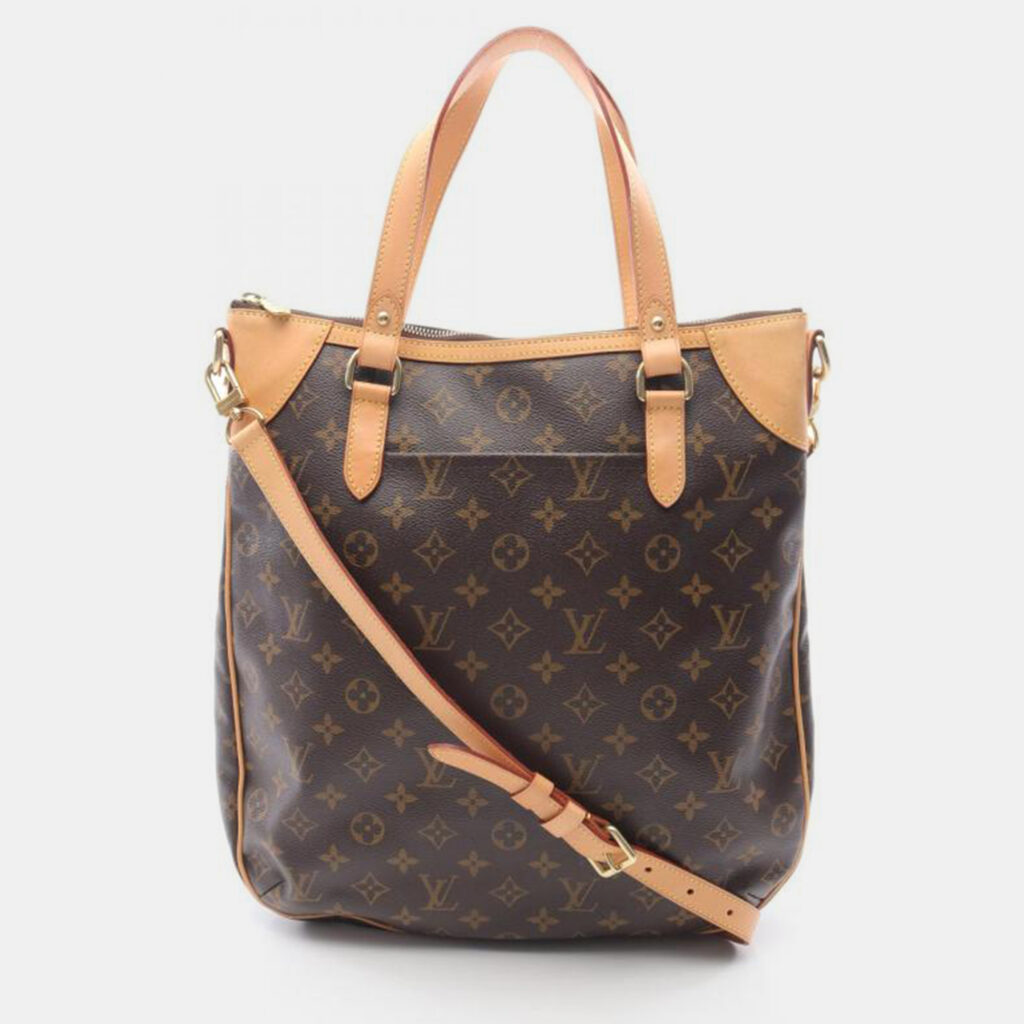 Louis Vuitton Odeon GM Brown Monogram Leather Tote Bag
