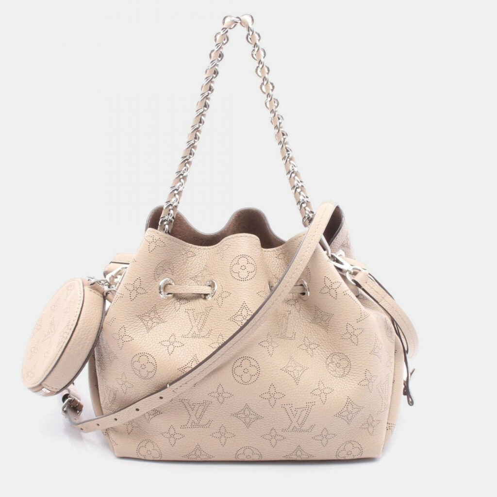 Louis Vuitton Bella Beige Mahina Leather Bucket Bag Louis Vuitton Bella Beige Mahina Leather Bucket Bag