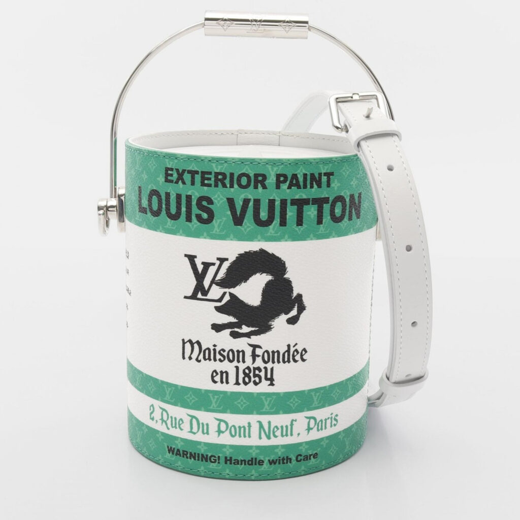Louis Vuitton LV Paint Can Green/White Monogram Shoulder Bag Louis Vuitton LV Paint Can Green/White Monogram Shoulder Bag