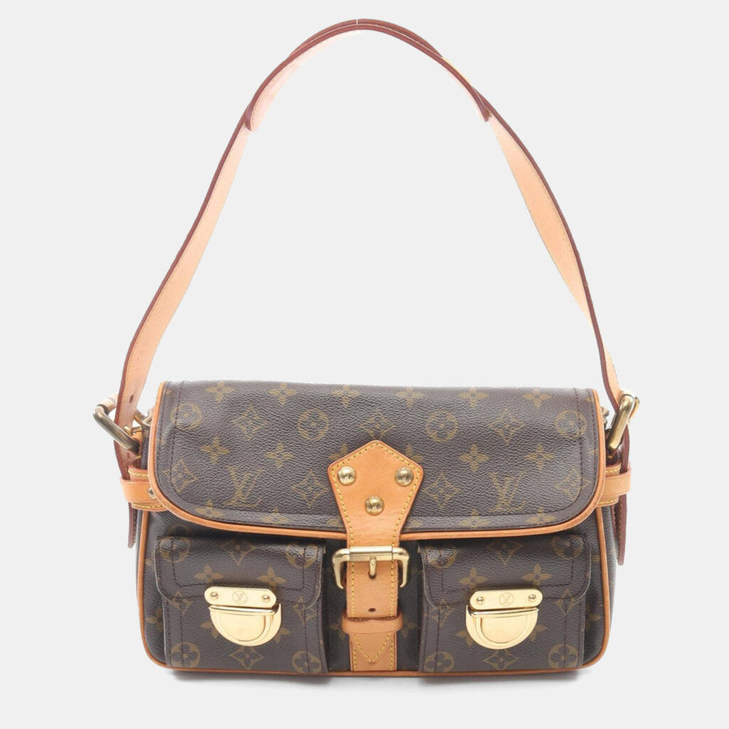 Louis Vuitton Hudson PM Brown Monogram Canvas Shoulder Bag Louis Vuitton Hudson PM Brown Monogram Canvas Shoulder Bag