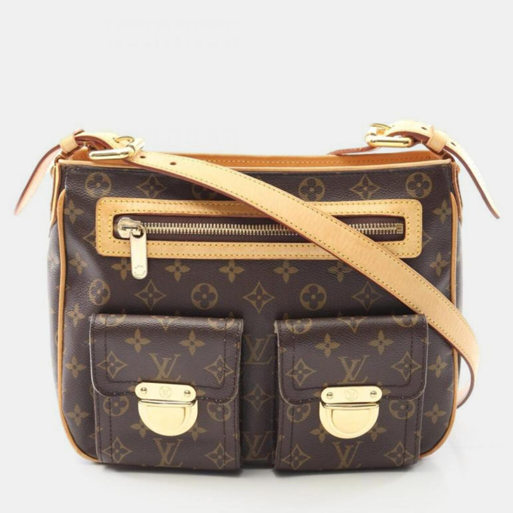 Louis Vuitton Hudson GM Brown Monogram Canvas Shoulder Bag Louis Vuitton Hudson GM Brown Monogram Canvas Shoulder Bag