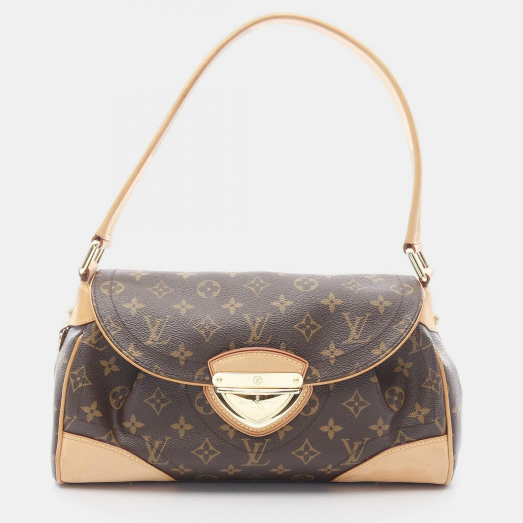 Louis Vuitton Beverly MM Brown Monogram Canvas Shoulder Bag Louis Vuitton Beverly MM Brown Monogram Canvas Shoulder Bag
