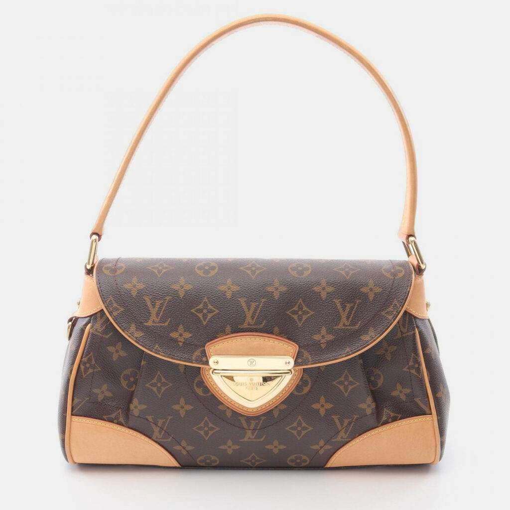 Louis Vuitton Beverly MM Brown Monogram Canvas Shoulder Bag Louis Vuitton Beverly MM Brown Monogram Canvas Shoulder Bag