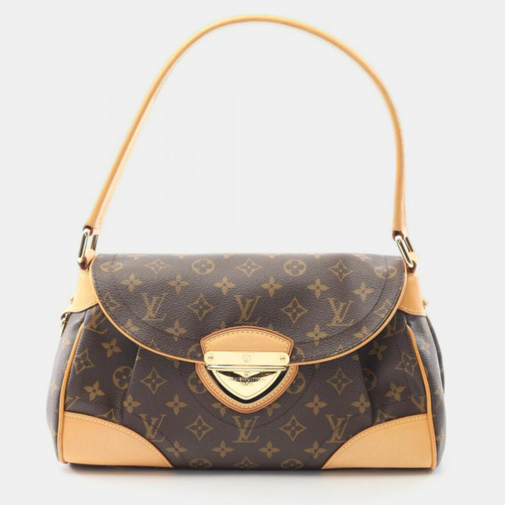 Louis Vuitton Beverly MM Brown Monogram Canvas Shoulder Bag Louis Vuitton Beverly MM Brown Monogram Canvas Shoulder Bag