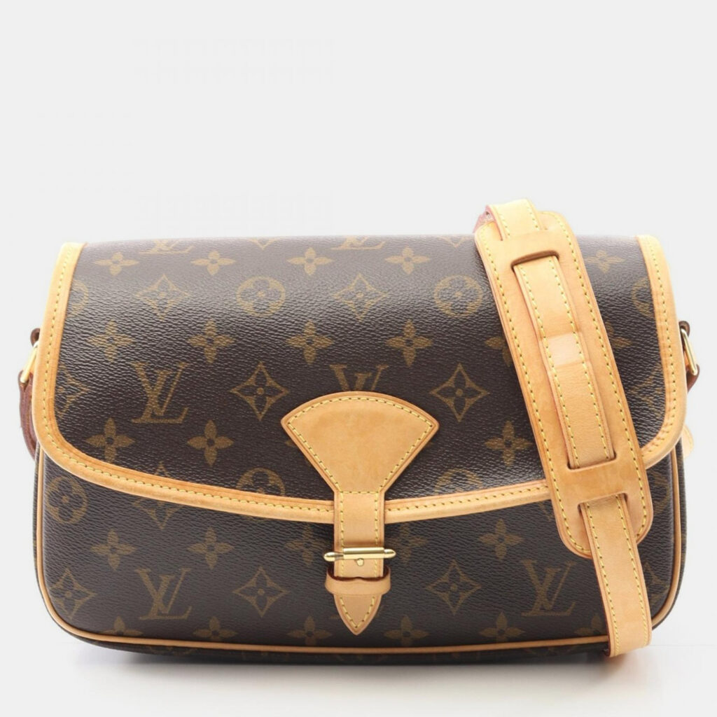 Louis Vuitton Sologne Brown Monogram Leather Crossbody Bag