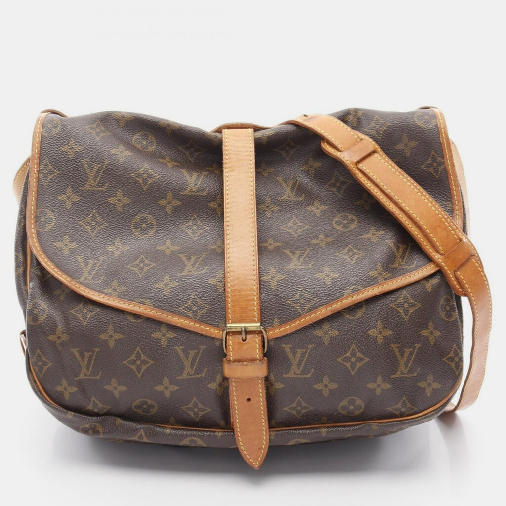 Louis Vuitton Saumur 35 Brown Monogram Canvas Crossbody Bag