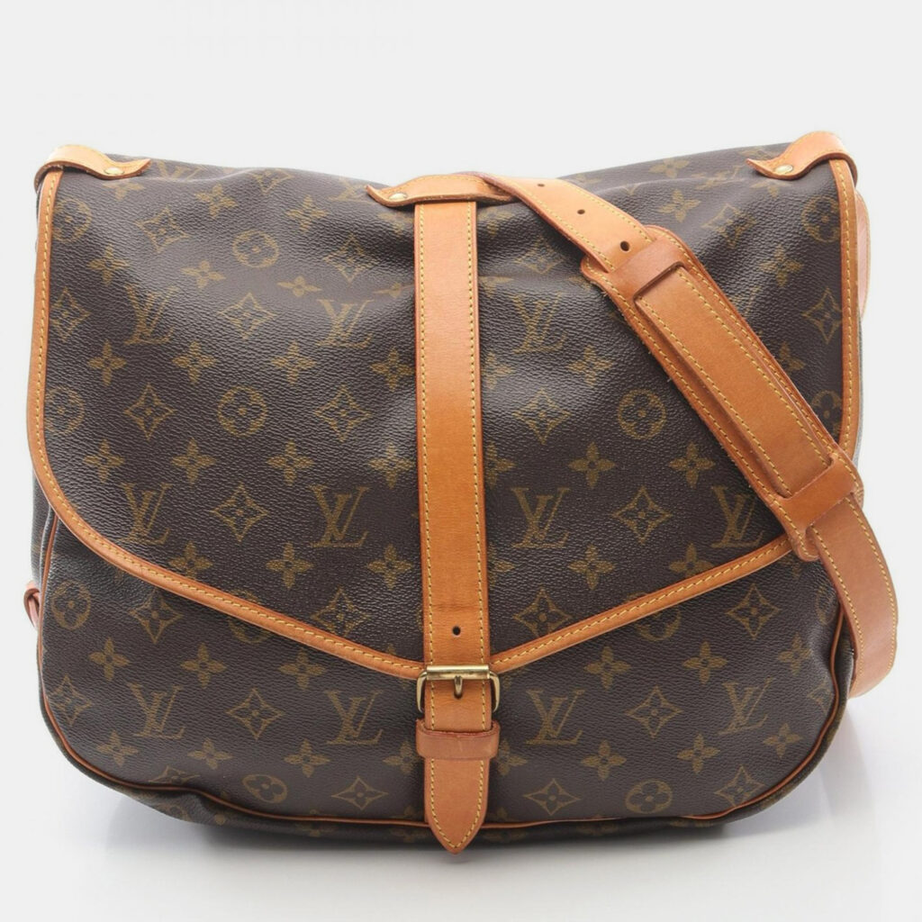 Louis Vuitton Saumur 35 Brown Monogram Canvas Crossbody Bag