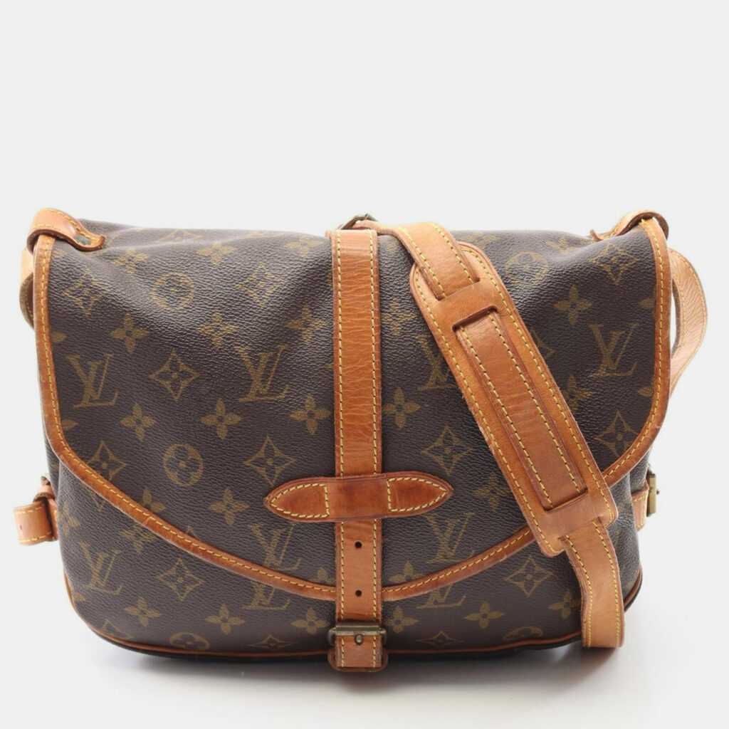 Louis Vuitton Saumur 30 Brown Monogram Canvas Crossbody Bag