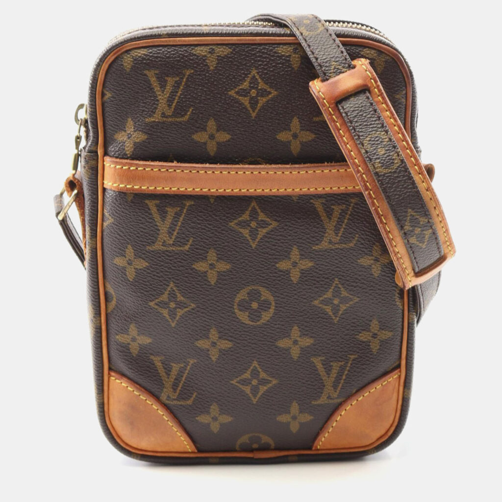 Louis Vuitton Danube Brown Monogram Canvas Shoulder Bag Louis Vuitton Danube Brown Monogram Canvas Shoulder Bag