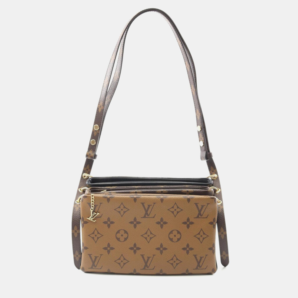 Louis Vuitton Trio Pochette Monogram Reverse Canvas Shoulder Bag Louis Vuitton Trio Pochette Monogram Reverse Canvas Shoulder Bag