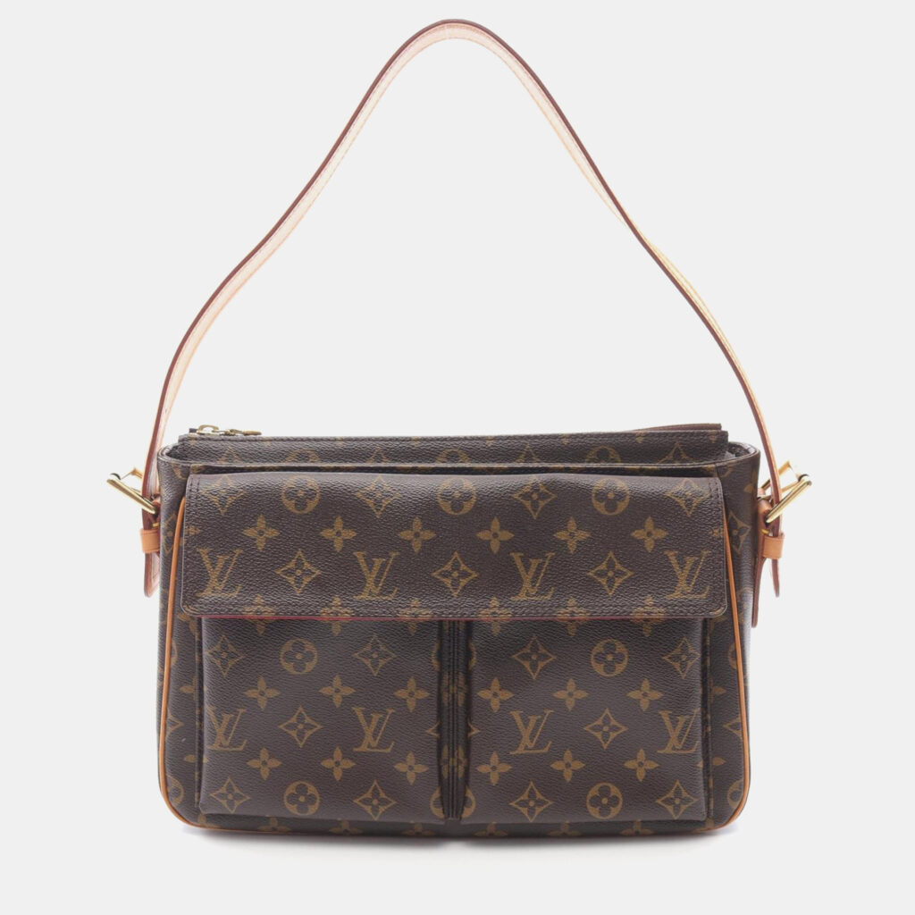 Louis Vuitton Vivacite MM Brown Monogram Canvas Shoulder Bag