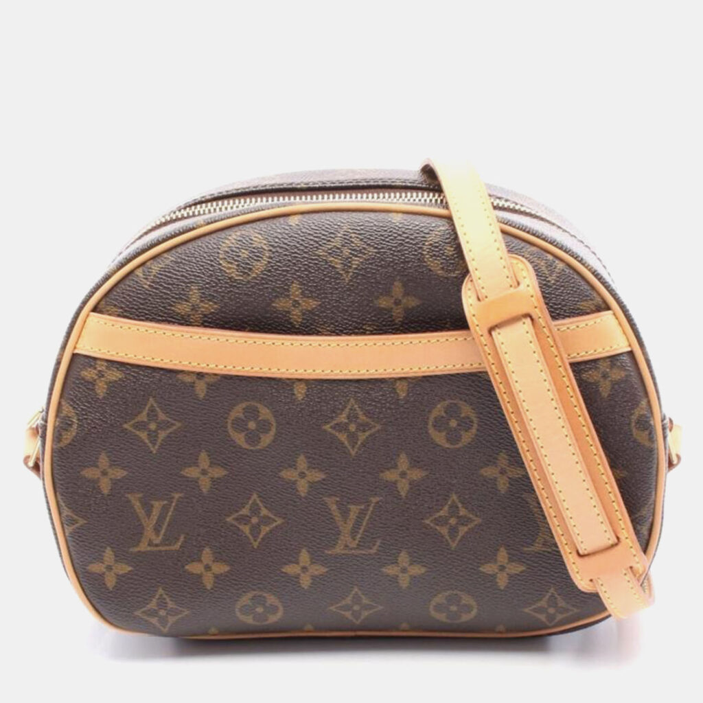 Louis Vuitton Blois Brown Monogram Canvas Shoulder Bag Louis Vuitton Blois Brown Monogram Canvas Shoulder Bag