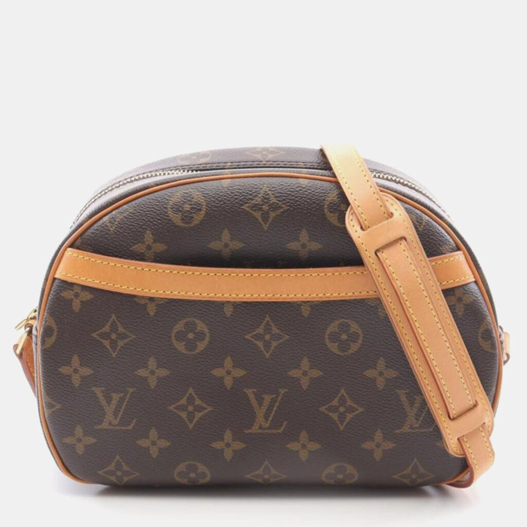 Louis Vuitton Blois Brown Monogram Canvas Shoulder Bag Louis Vuitton Blois Brown Monogram Canvas Shoulder Bag