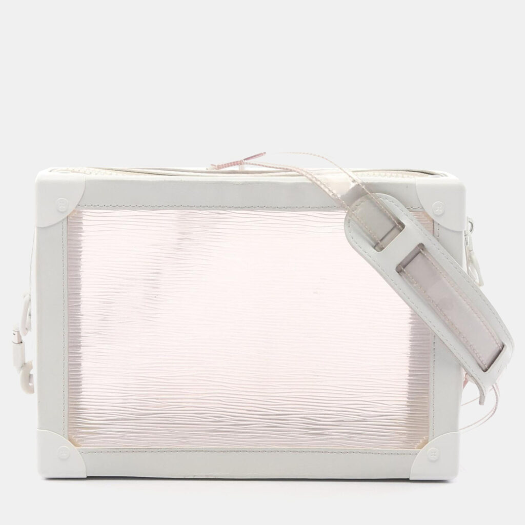 Louis Vuitton Soft Trunk Epi Plage White Clear Shoulder Bag