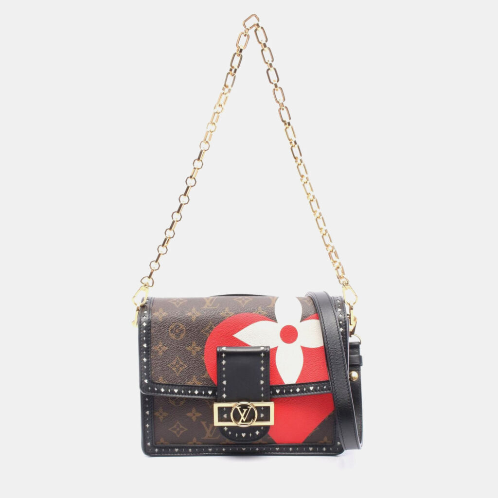 Louis Vuitton Dauphine MM Game On Monogram Canvas Chain Shoulder Bag