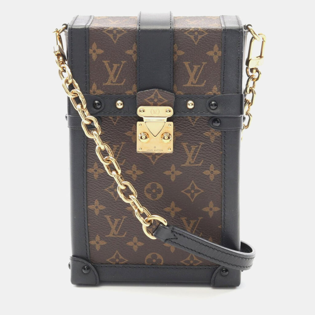 Louis Vuitton Pochette Trunk Vertical Monogram Canvas Crossbody Shoulder Bag