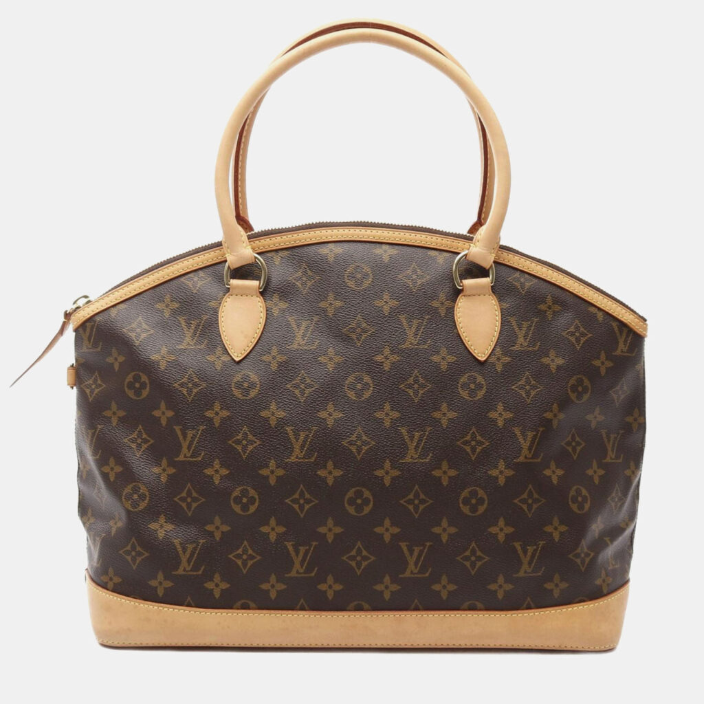 Louis Vuitton Lockit Horizontal Brown Monogram Canvas Tote Bag