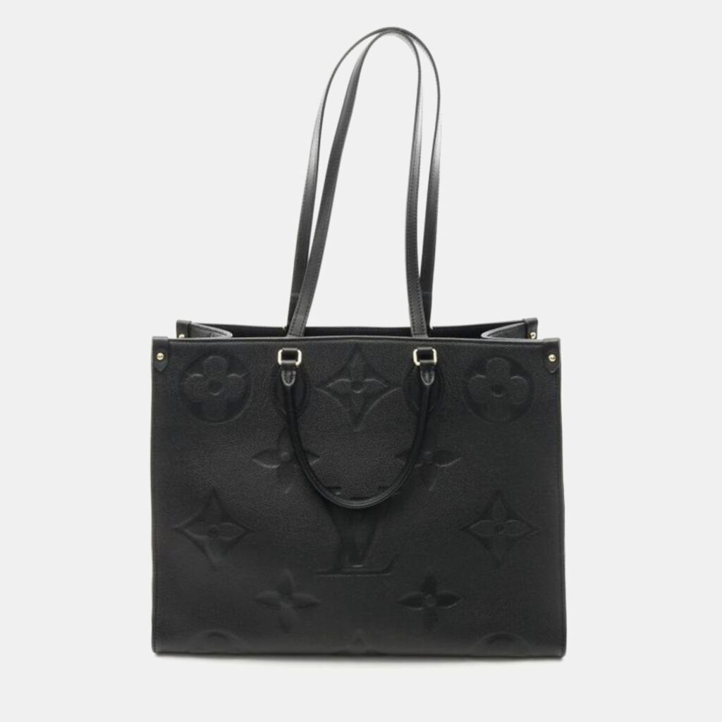 Louis Vuitton OnTheGo GM Black Monogram Empreinte Leather Tote Bag