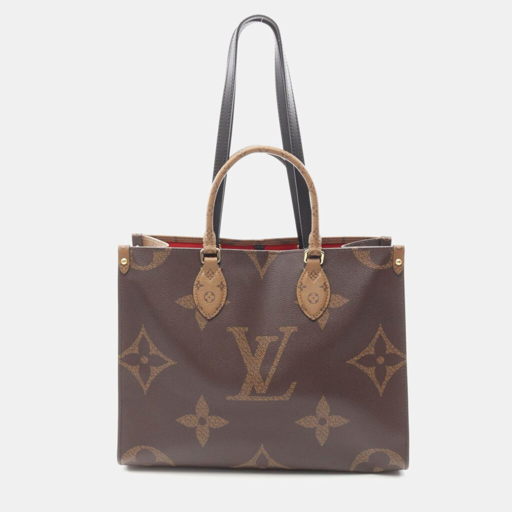 Louis Vuitton OnTheGo MM Monogram Giant Reverse Canvas Tote Bag Louis Vuitton OnTheGo MM Monogram Giant Reverse Canvas Tote Bag