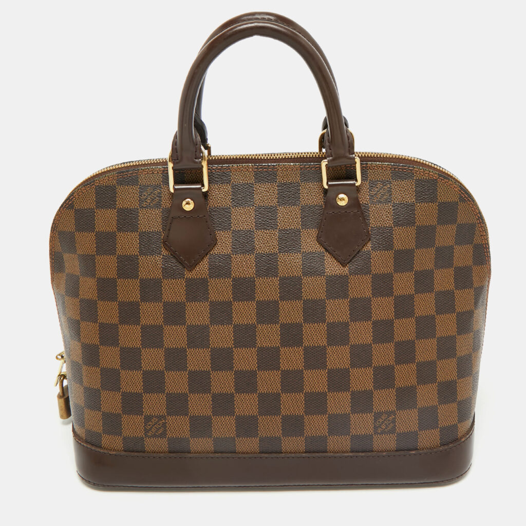 Louis Vuitton Damier Ebene Canvas Alma PM Bag Louis Vuitton Damier Ebene Canvas Alma PM Bag