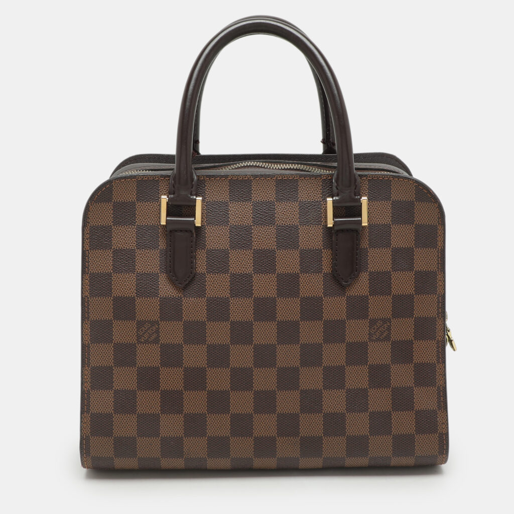 Louis Vuitton Damier Ebene Canvas and Leather Triana Bag