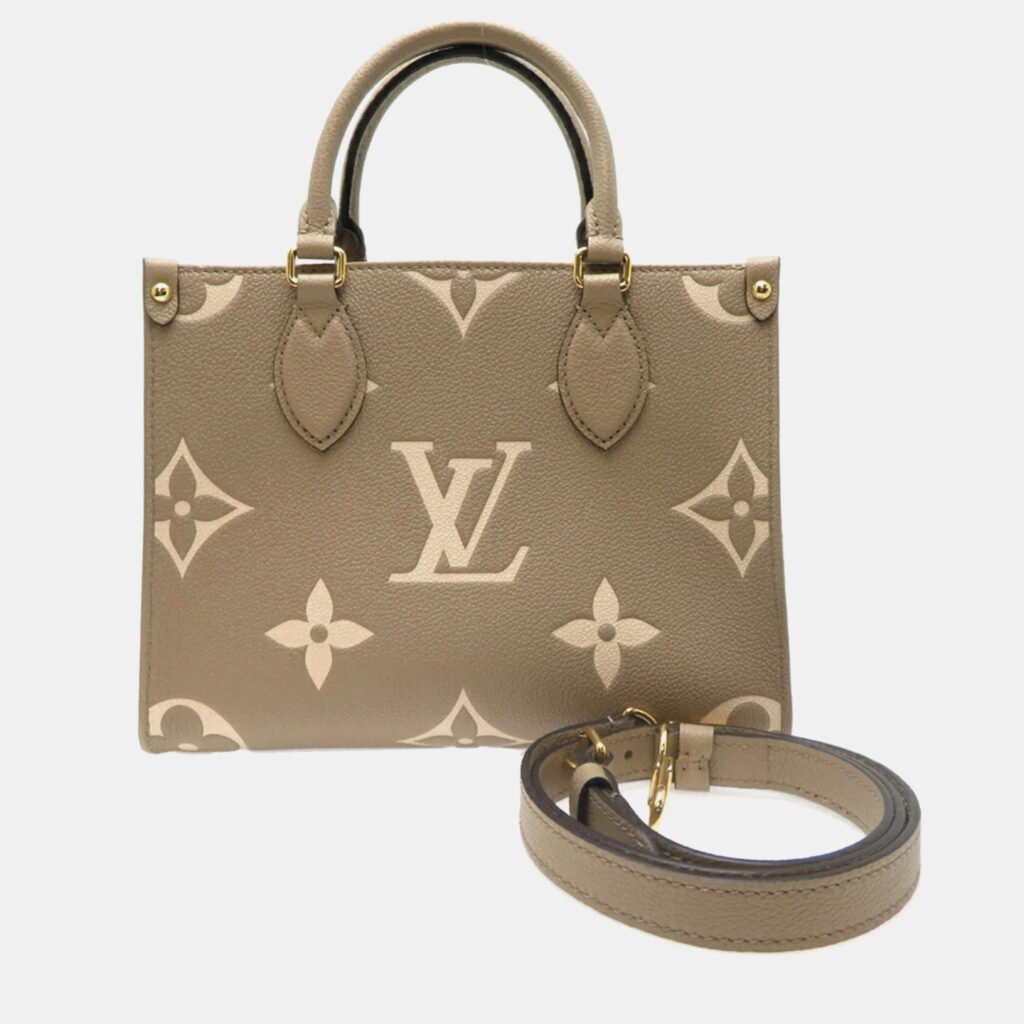 Louis Vuitton OnTheGo PM Bicolor Monogram Empreinte Leather Tote Bag Louis Vuitton OnTheGo PM Bicolor Monogram Empreinte Leather Tote Bag