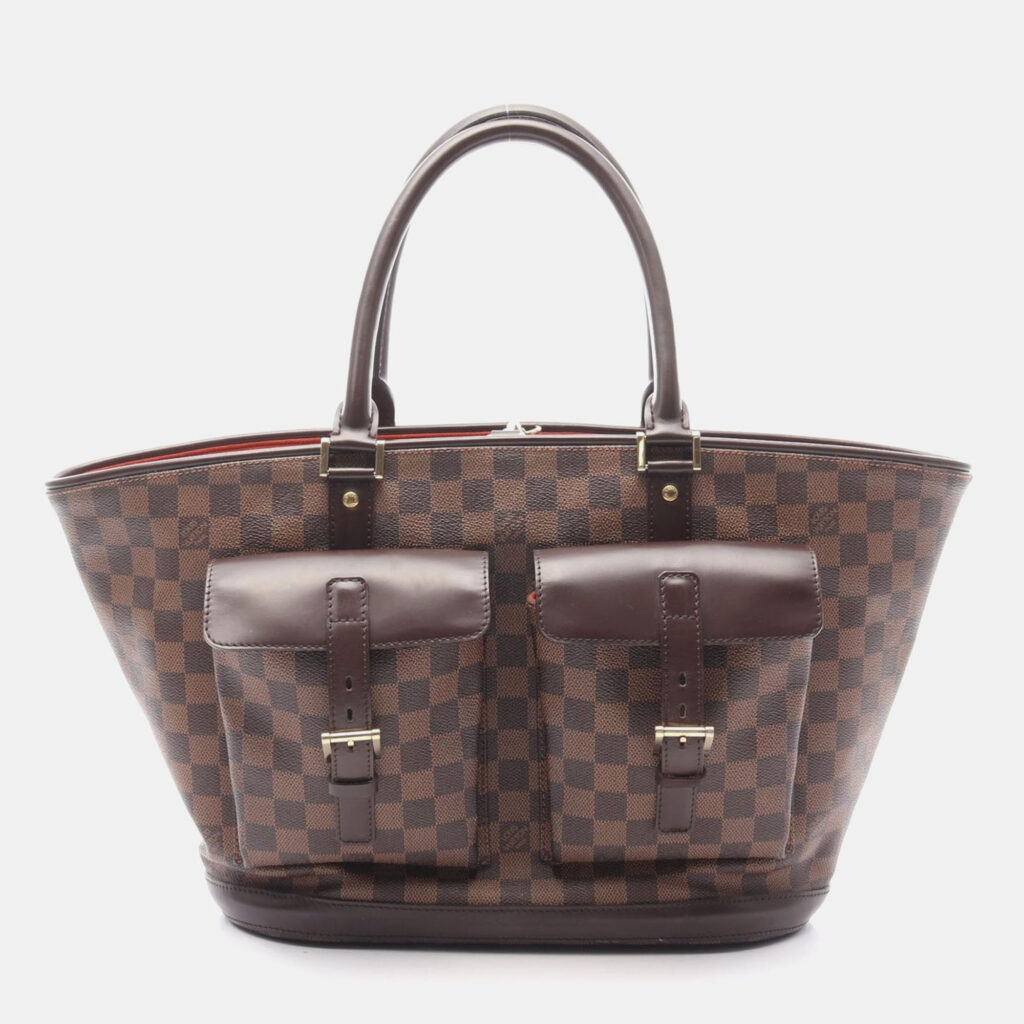 Louis Vuitton Manosque GM Damier Ebene Canvas Tote Bag Louis Vuitton Manosque GM Damier Ebene Canvas Tote Bag