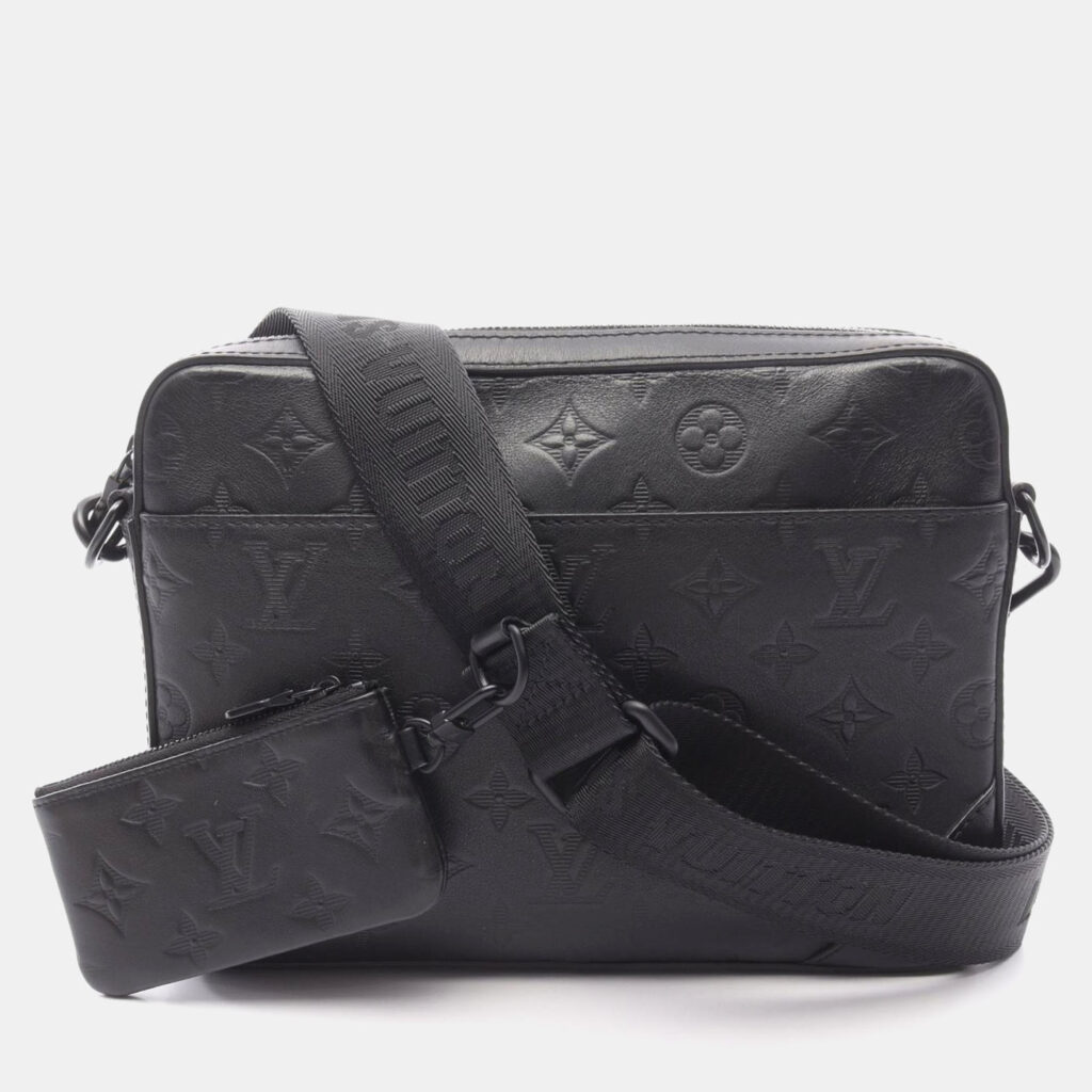 Louis Vuitton Duo Monogram Shadow Leather Shoulder Bag Louis Vuitton Duo Monogram Shadow Leather Shoulder Bag