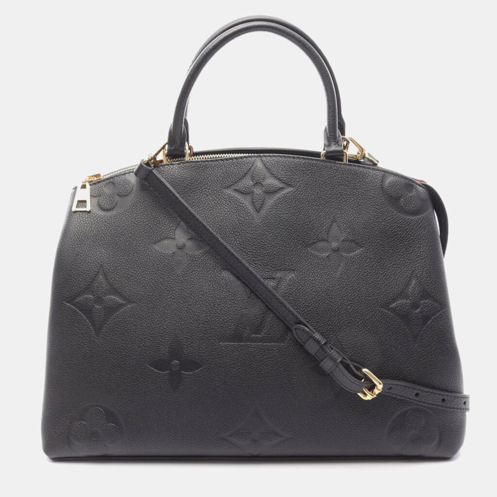 Louis Vuitton Grand Palais MM Noir Monogram Empreinte Leather Tote Bag Louis Vuitton Grand Palais MM Noir Monogram Empreinte Leather Tote Bag