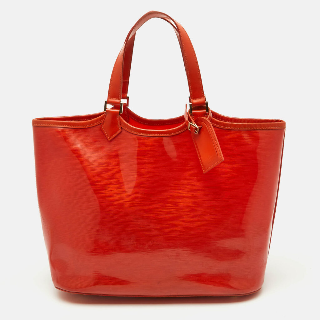 luxury-women-louis-vuitton-used-handbags-p1181998-013-1.jpg Louis Vuitton Mandarin Orange Vinyl Epi Leather Plage Lagoon Bay GM Bag