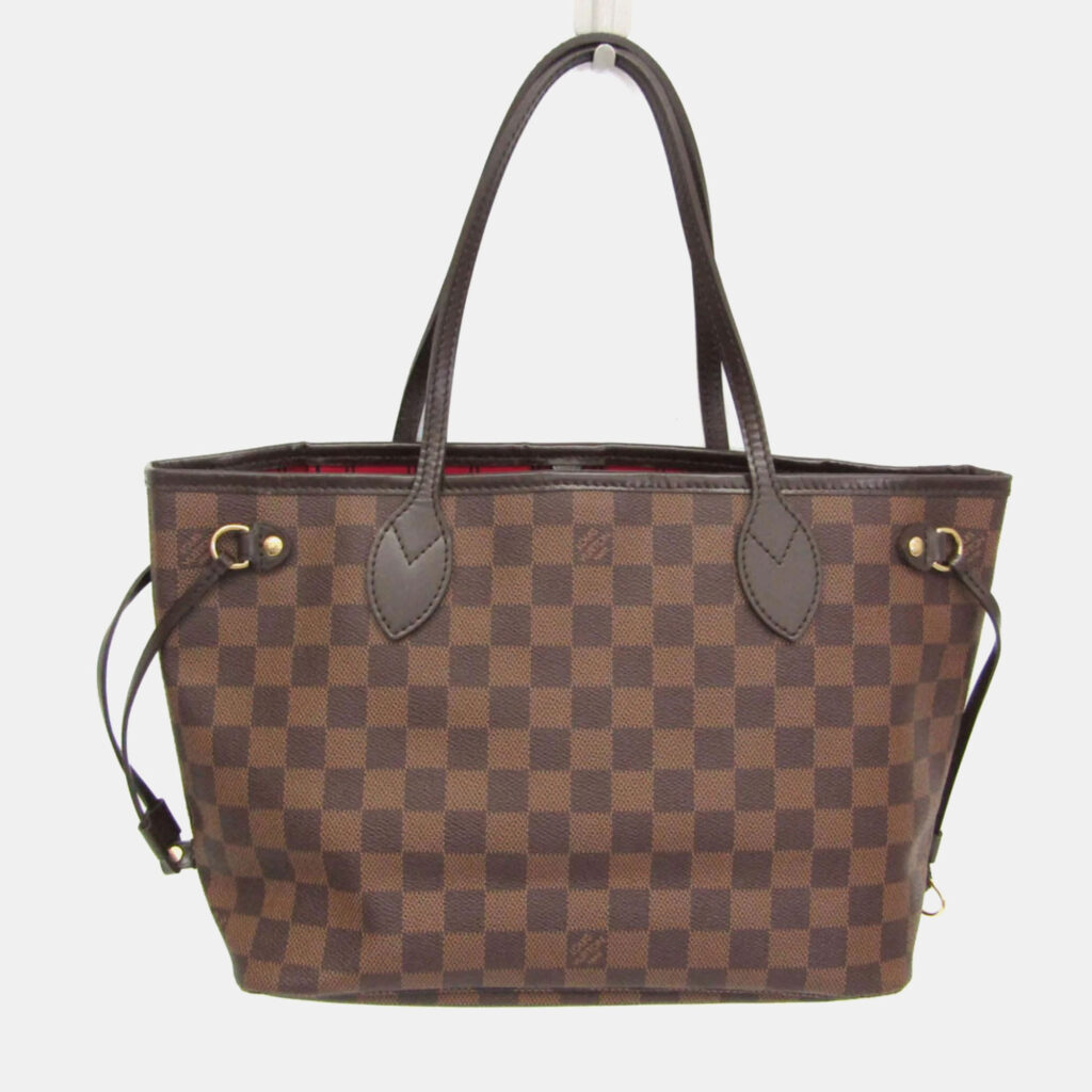 Louis Vuitton Damier Neverfull PM Tote Bag Ebene Louis Vuitton Damier Neverfull PM Tote Bag Ebene
